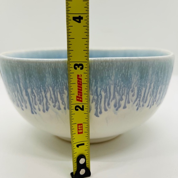 Crate and Barrel pair of Stoneware Caspian Blue Cereal Bowls - Picture 7 of 7